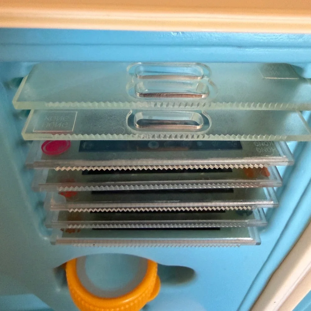 Vintage 1986 Fisher-Price Micro Explorer Set 3005 Microscope Case Slides Manual